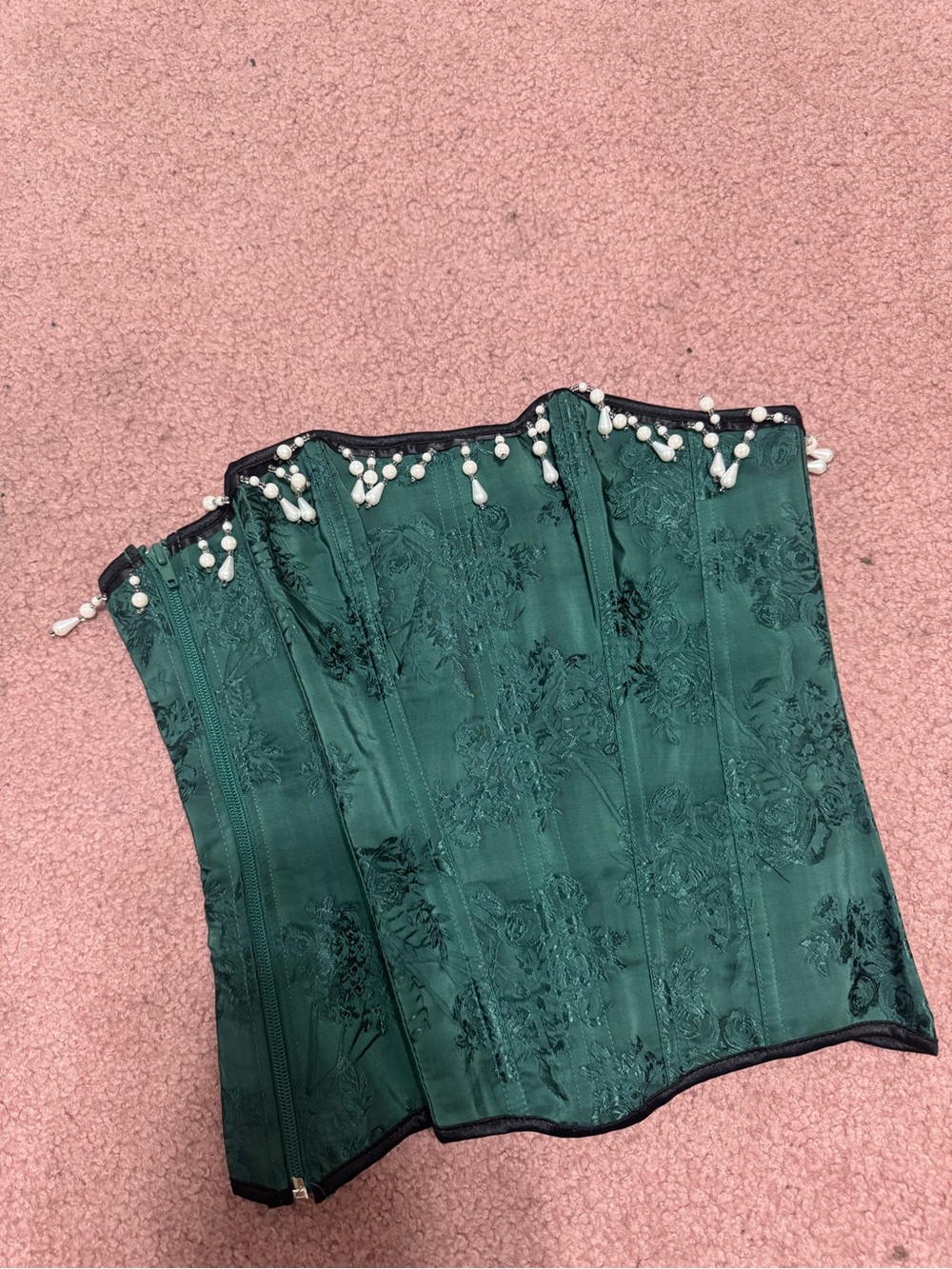 New M greencorset top costume Rennisance Victorian regency core gothic vintage